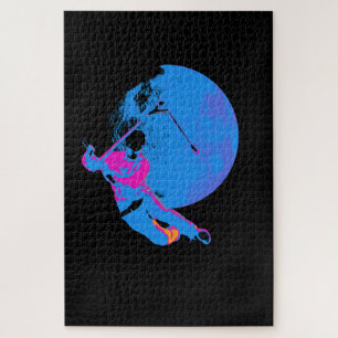 Draaien van de maan - Scooter Rider Legpuzzel