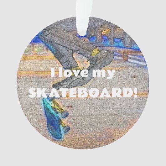 Draaien van het Deck - Skateboard Trick Ornament (voorkant)