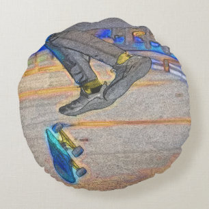 Draaien van het Deck - Skateboard Trick Rond Kussen