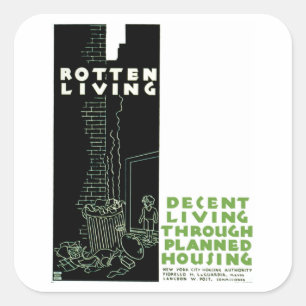 Draaien Vierkante Sticker