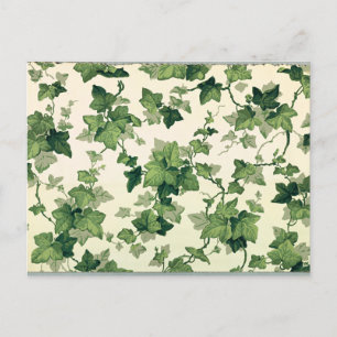 Draaiend Ivy Leaves Pattern Briefkaart