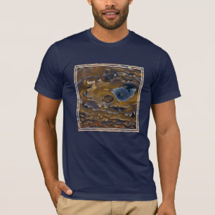 Draaiend patroon op Jasper-plaat T-shirt