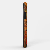 Draaiend patroon: tinten Sinaasappel, bruin en gro Case-Mate iPhone Case (Achterkant/rechts)