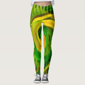 Draaiende bloei.... leggings (Voorkant)