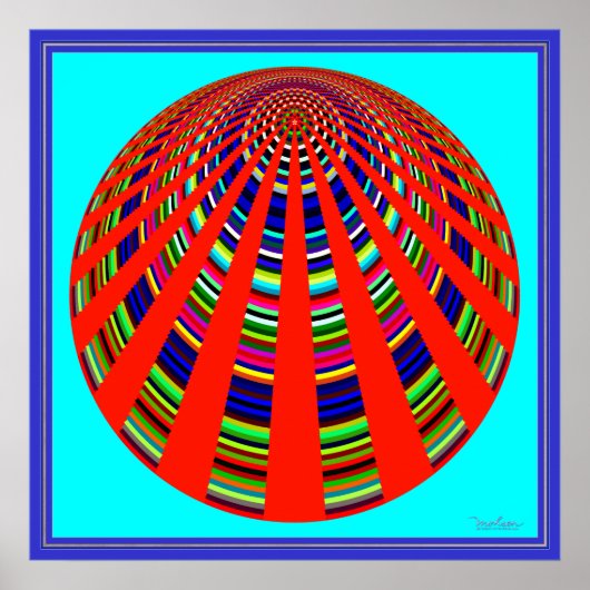 Draaiende carrousel poster (Voorkant)