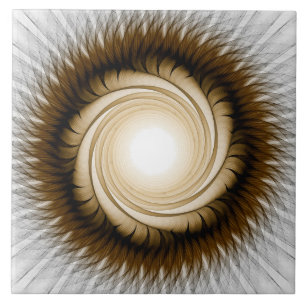 Draaiende geometrische optische vorm tegeltje