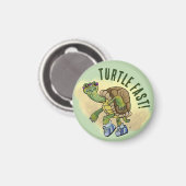 Draaiende geverfde schildpad magneet (Voorkant / Achterkant)