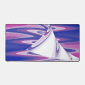 Draaiende golven bureaumat (Voorkant)