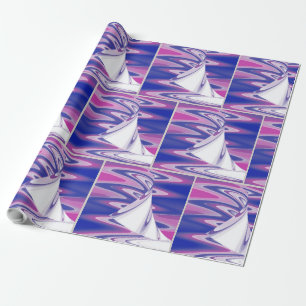 Draaiende golven cadeaupapier