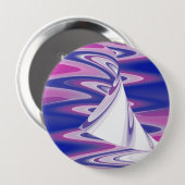 Draaiende golven ronde button 4,0 cm (Voorkant /achterkant)