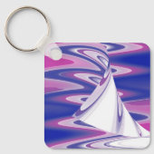 Draaiende golven sleutelhanger (Voorkant)