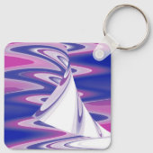 Draaiende golven sleutelhanger (Achterkant)