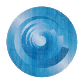 draaiende hemelkleuren snijplank (Voorkant)