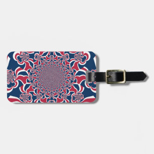 Draaiende Kaleidoscoop Art Print Bagagelabel