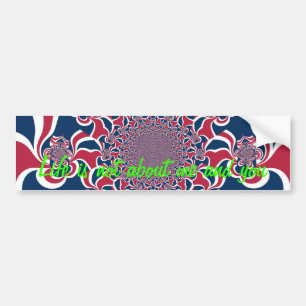 Draaiende Kaleidoscoop Art Print Bumpersticker