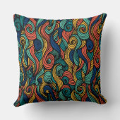 Draaiende kleuren – dynamiek voor uw huis kussen (Achterkant)