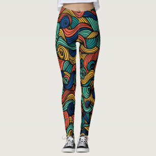 Draaiende kleuren – dynamiek voor uw huis leggings