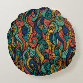 Draaiende kleuren – dynamiek voor uw huis rond kussen (Achterkant)