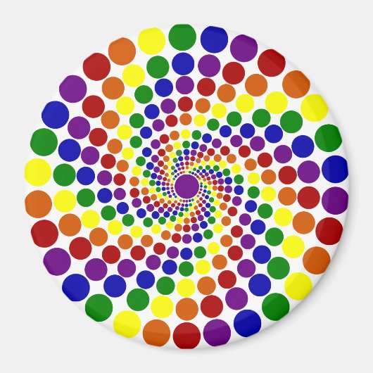 Draaiende kleurenwielmagneet magneet (Voorkant)