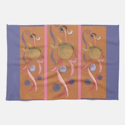 Draaiende lichamen Circus Kitchen Towel Theedoek (Horizontaal)