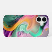 Draaiende Pastelverf _ iPhone case iPhone 16 Hoesje (Achterkant horizontaal)
