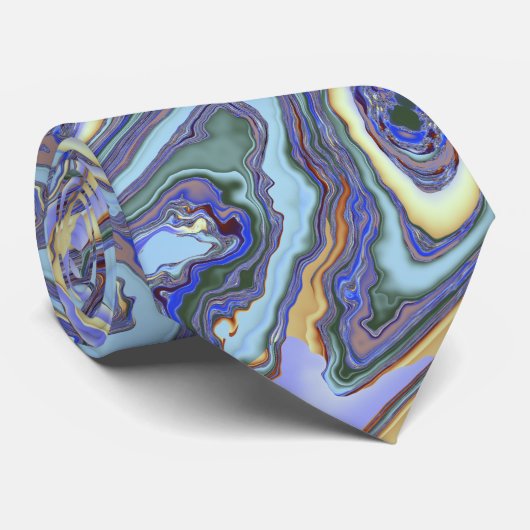 Draaiende stromen Fractal Stropdas (Opgerold)