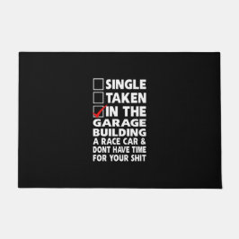 Draaigas en racewagen deurmat