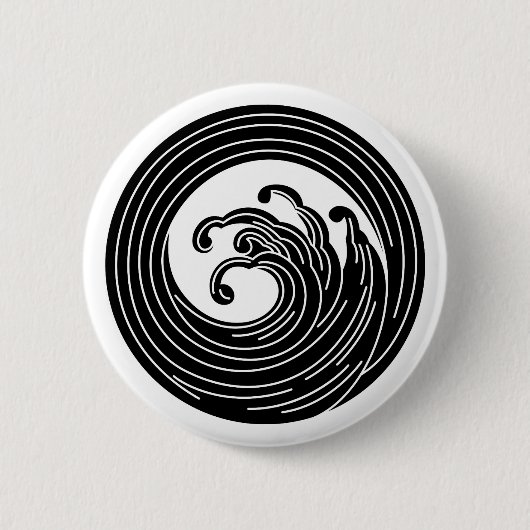Draaigolf cirkel ronde button 5,7 cm (Voorkant)
