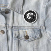 Draaigolf cirkel ronde button 5,7 cm (In situ)