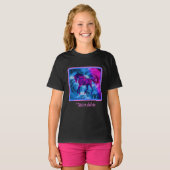 Draaiing Fractal Fantasy Horse Persoonlijk T-shirt (Voorkant volledig)