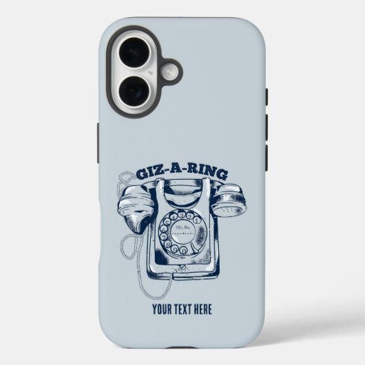 Draaiknop blauw Case-Mate iPhone case (Achterkant)