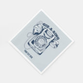 Draaiknop blauw servet (Hoek)