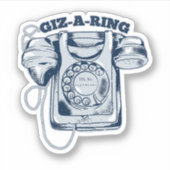 Draaiknop blauw sticker (Voorkant)