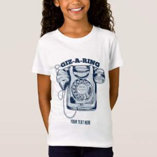 Draaiknop blauw t-shirt