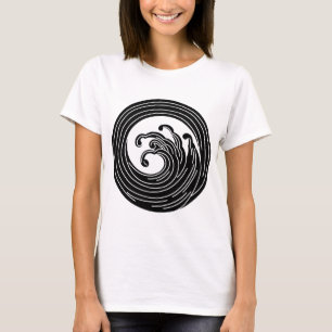 Draaikolkachtige golfcirkel t-shirt