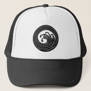 Draaikolkachtige golfcirkel trucker pet