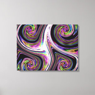Draaikolken Bliksem Zoom Canvasprint Canvas Afdruk
