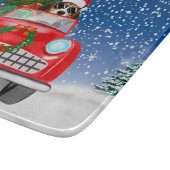 Draaikuiken rijden met sneeuwkerst snijplank (Hoek)