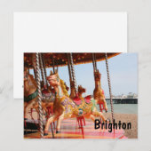 draaimolen, Brighton Feestdagenkaart (Voorkant / Achterkant)