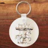 Draaimolen Circus Kermis Mooie Cute Sleutelhanger (Achterkant)