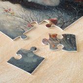  draaimolen met grillige kerst legpuzzel (Zijkant)