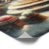 draaimolen met grillige kerst poster (Hoek)