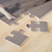 Draaimolen op de kermis in een oude Franse stad Legpuzzel (Zijkant)