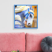draaimolen paardendoek 18-serie canvas afdruk (Insitu (Woonkamer))