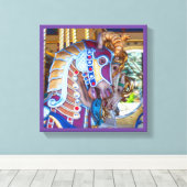 draaimolen Paardendoek 27-serie Canvas Afdruk (Insitu (Houten vloer))