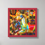 draaimolen paardenserie 28 canvas afdruk (Voorkant)