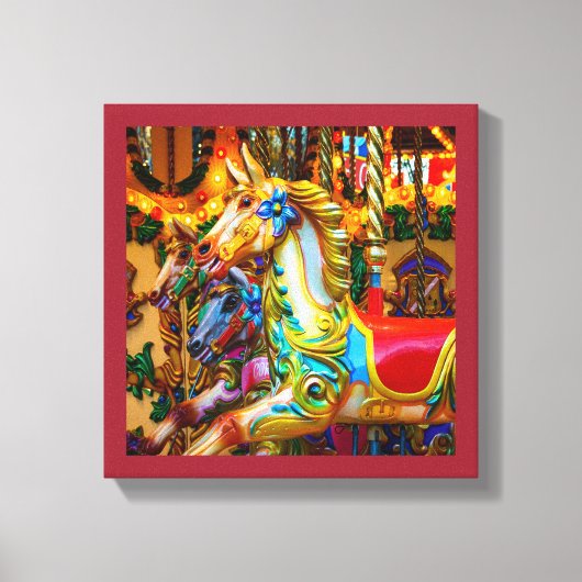 draaimolen paardenserie 28 canvas afdruk (Voorkant)