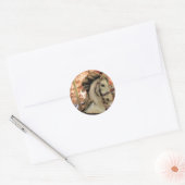 draaipaard ronde sticker (Envelop)