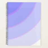 Draaipatroon pastel ombre paarse planner (Voorkant)