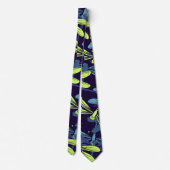 draairo with insect seamless pattern stropdas (Achterkant)